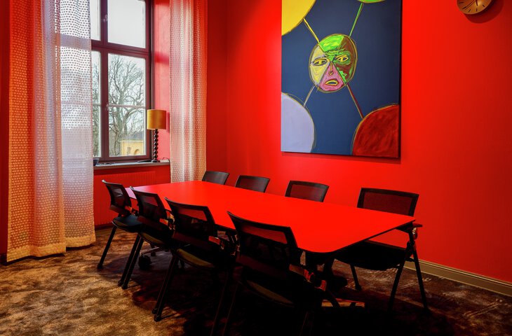Jungfrukammaren Röd möteslokal för kreativa möten